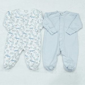 Kissy Kissy One Piece Footed Pajama Bundle 3-6 months